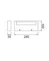 CONIL * APLIQUE LED 20W CCT DIM NEGRO